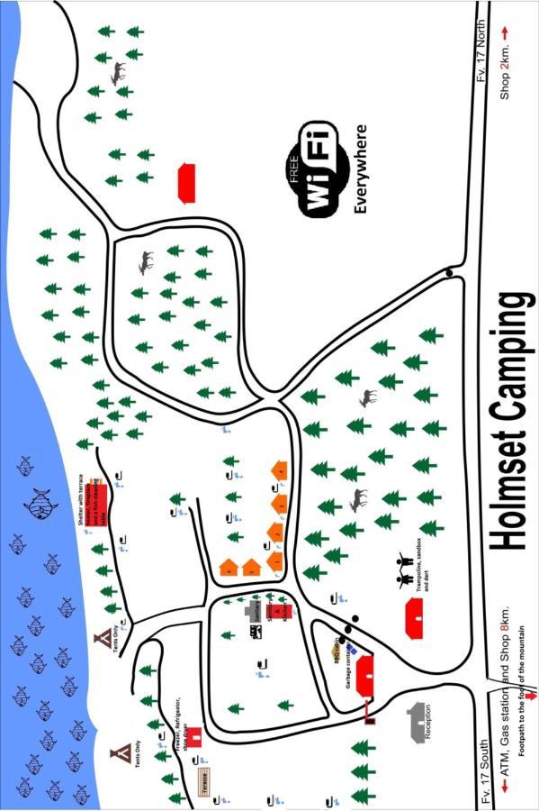 Holmset Camping And Fishing Namdalseid Экстерьер фото